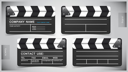 Vector abstract creative business cards (set template)