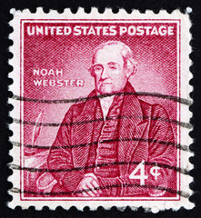 Postage stamp USA 1958 Noah Webster
