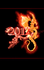 burning dragon and 2012 year