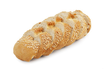 Cut into slices of French bread roll