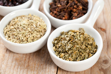 Erba cipollina  e spezie assortite