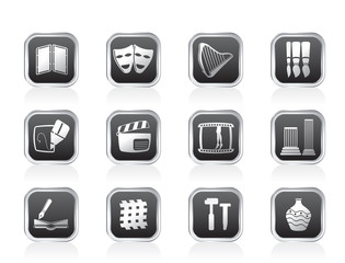 different kind of Arts Icons - Vector Icon Set