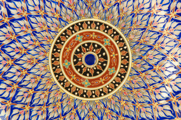 detail on ceramic plate