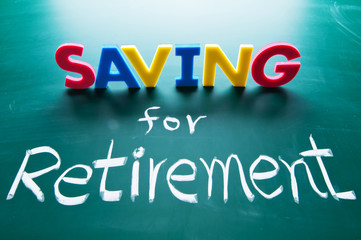 Saving for retirement concept