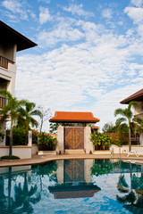 Swimming pool in hotel Thailand