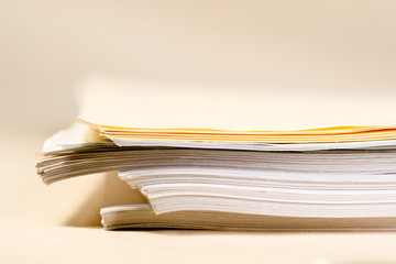 A pile of paper