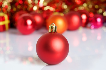 Bauble Christmas background