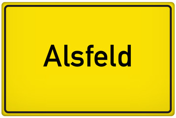 Ortseingangsschild der Stadt Alsfeld