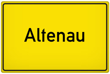 Ortseingangsschild der Stadt Altenau