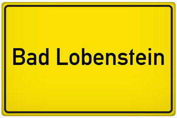 Fototapeta premium Ortseingangsschild Bad Lobenstein