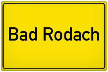 Ortseingangsschild Bad Rodach