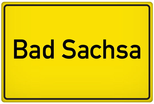 Ortseingangsschild der Stadt Bad Sachsa