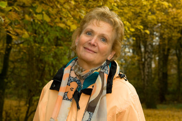 Frau im Park