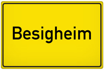 Ortseingangsschild der Stadt Besigheim