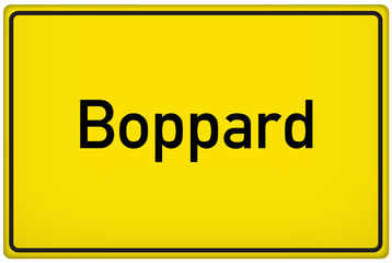 Ortseingangsschild der Stadt Boppard