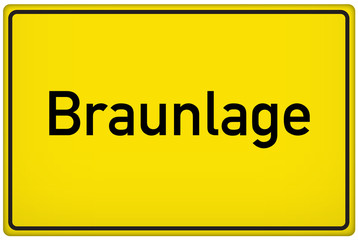Ortseingangsschild der Stadt Braunlage