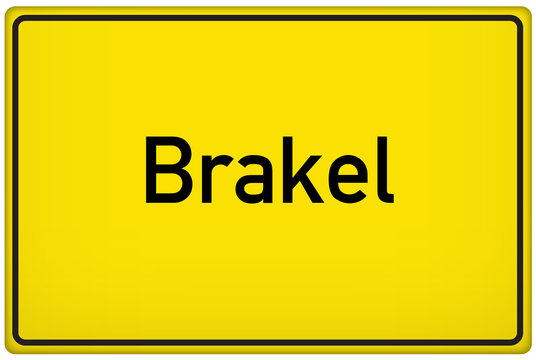 Ortseingangsschild der Stadt Brakel