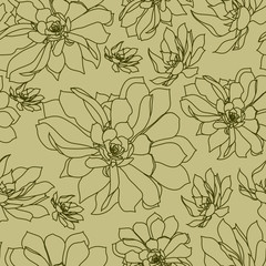Vector seamless floral pattern
