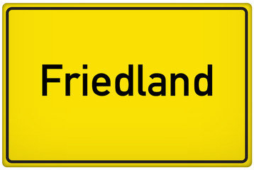 Ortseingangsschild Friedland