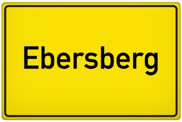 Ortseingangsschild der Stadt Ebersberg