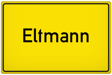 Ortseingangsschild der Stadt Eltmann