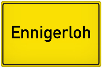 Ortseingangsschild der Stadt Ennigerloh