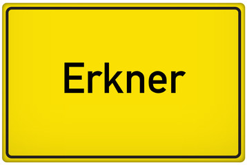 Ortseingangsschild der Stadt Erkner