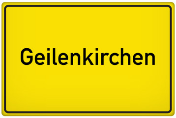 Ortseingangsschild der Stadt Geilenkirchen