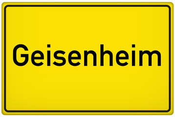 Ortseingangsschild der Stadt Geisenheim