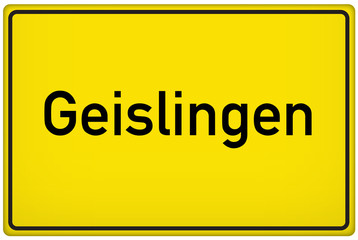 Ortseingangsschild der Stadt Geislingen