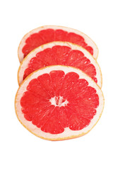 Slices of grapefruit.