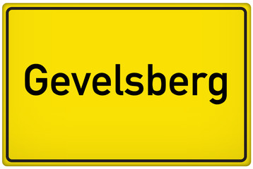 Ortseingangsschild der Stadt Gevelsberg