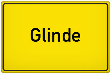 Ortseingangsschild der Stadt Glinde