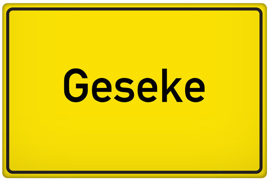 Ortseingangsschild der Stadt Geseke