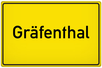Ortseingangsschild der Stadt Gräfenthal