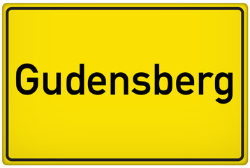 Ortseingangsschild der Stadt Gudensberg