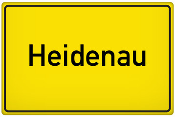 Ortseingangsschild der Stadt Heidenau