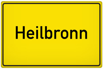 Ortseingangsschild der Stadt Heilbronn