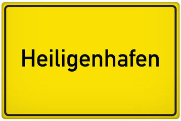 Ortseingangsschild der Stadt Heiligenhafen