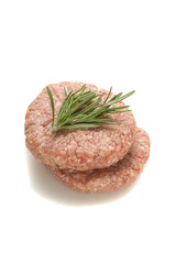 Due Hamburgers su sfondo bianco