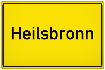 Ortseingangsschild der Stadt Heilsbronn