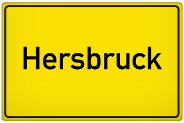 Ortseingangsschild der Stadt Hersbruck