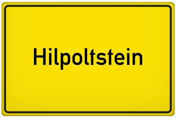 Ortseingangsschild der Stadt Hilpoltstein