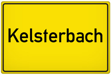 Ortseingangsschild der Stadt Kelsterbach