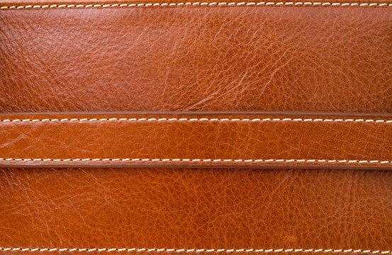 Texture of brown leather