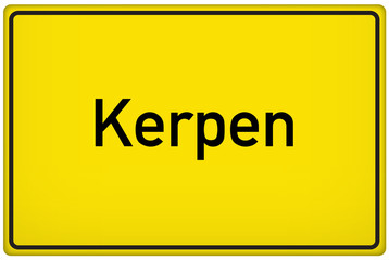 Ortseingangsschild der Stadt Kerpen