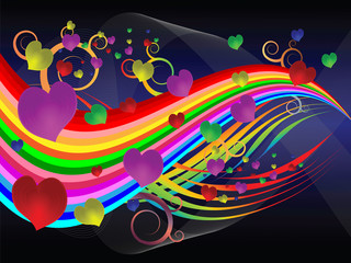 Obraz premium An abstract love song