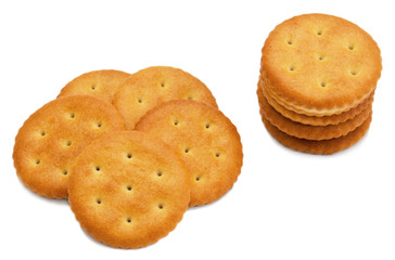 Cracker isolated on white