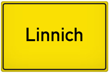 Ortseingangsschild der Stadt Linnich