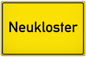 Ortseingangsschild der Stadt Neukloster